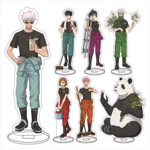 Anime Jujutsu Kaisen Itadori Yuji Fushiguro Megumi Kugisaki Nobara Cosplay Acrylic Desktop Ornament Standing Sign Ambitus