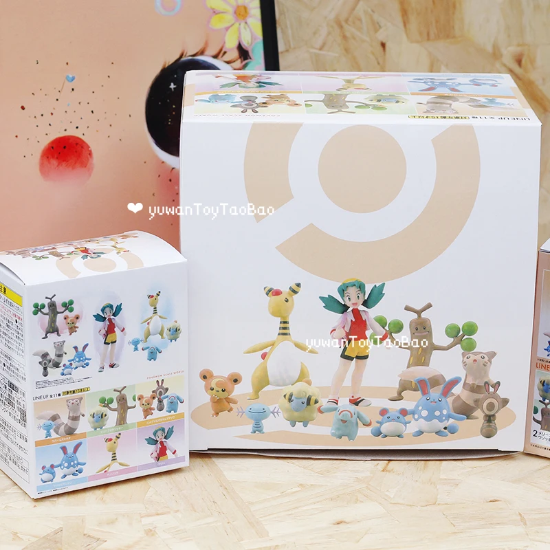 Покемон слепая коробка игрушки Johto Region 2, аниме-фигурка Sudowoodo Mareep Marill Azumarill Ampharos, модель куклы, игрушки, подарки для детей