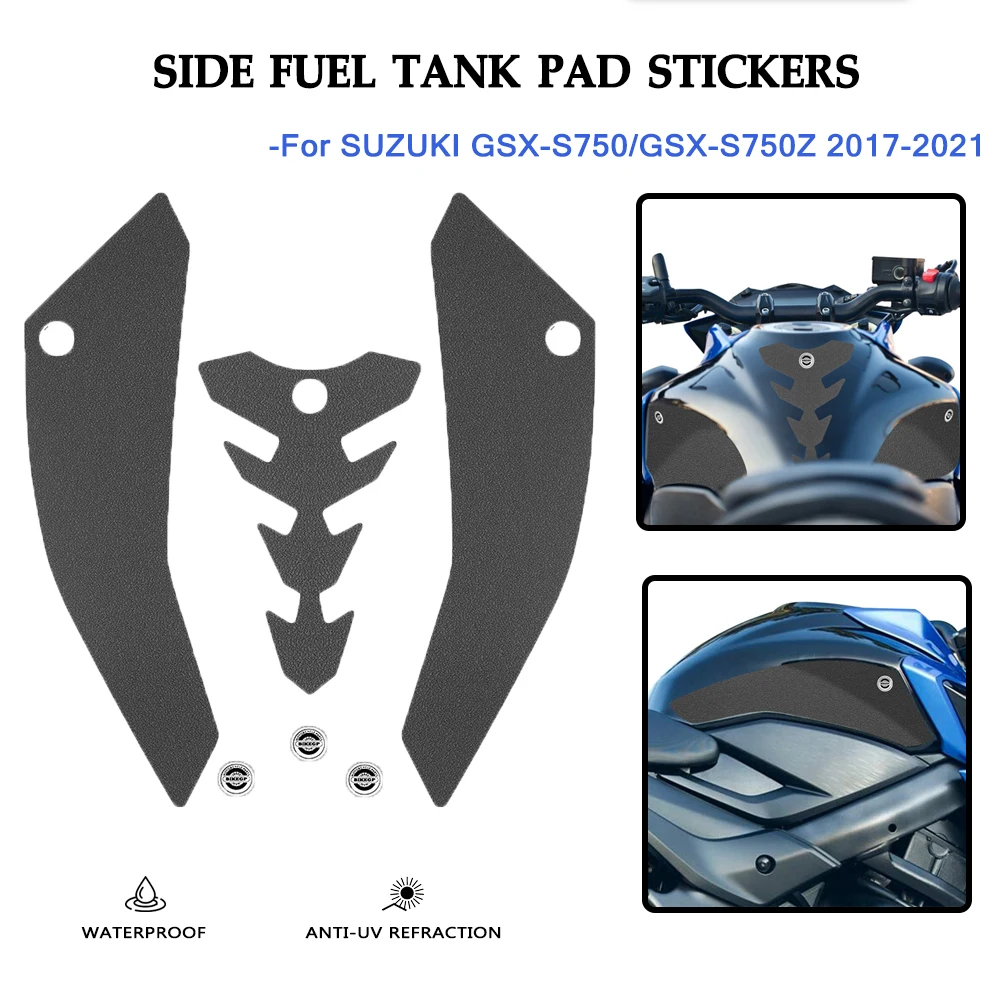 

GSXS 750 750Z New Fuel Tankpad Tank Cushion Stickers Set Knee Grip Traction Pad Decals For Suzuki GSX-S750 GSX-S750Z 2017-2021