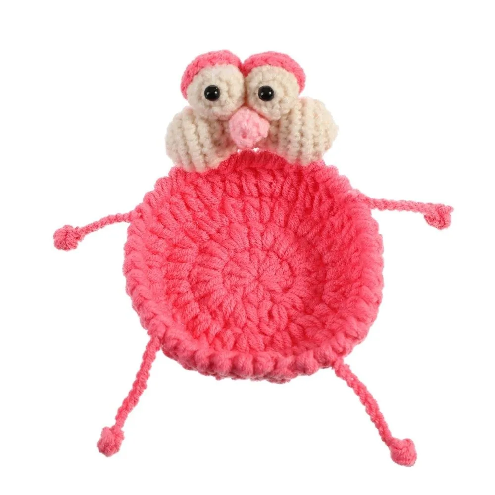Ugly Duckling Handmade Crochet Animal Coaster 3D Animal Cartoon Mug Rug Cute Reusable Drink Pad for Cup Mug Drink
