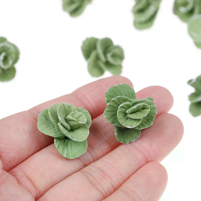 

5 шт. миниатюрных овощей из глины ручной работы для кукольного домика 1:12, милые фигурки капусты