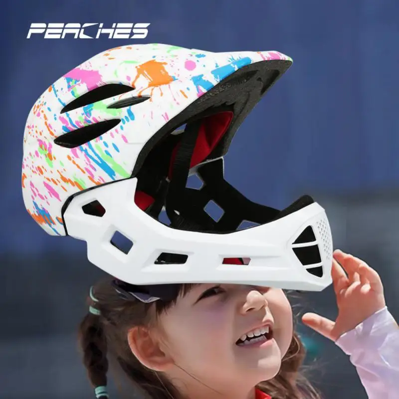 Kid Cycling Helmet Motocross Outdoor Sports Skating Safety Helmet Detachable Child Motorcycle Safety with Tail light