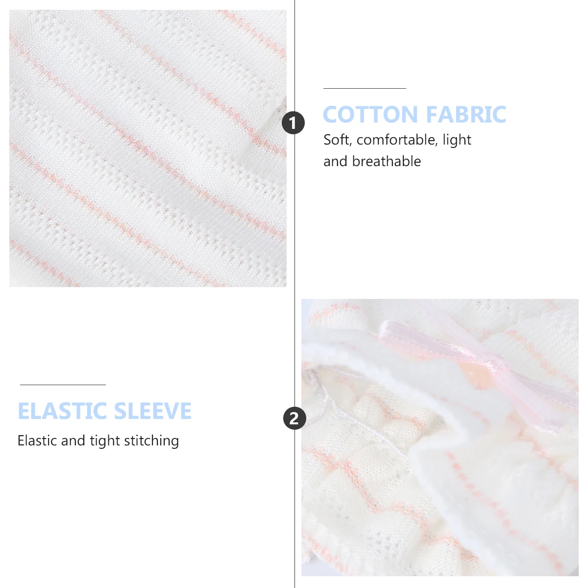 

6 Pairs Scratching Baby Mittens Newborn Protective Newborn Gloves Soft Pure Cotton Scratch Proof Infants Protective Gloves