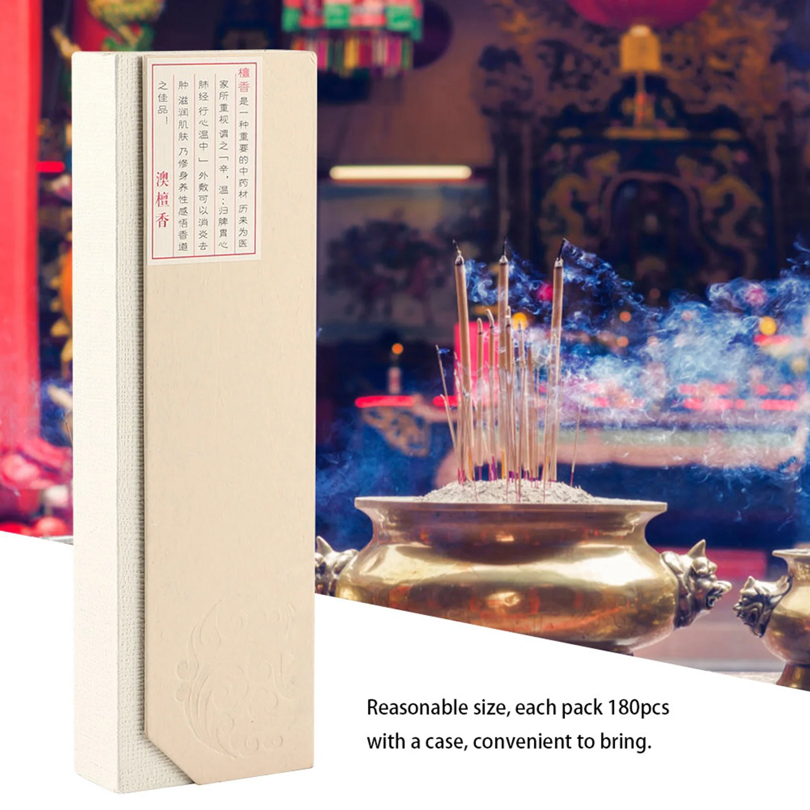 pack Oriental Buddha Buddhist Aroma Nature Incense Sticks Case Sandalwood for Home Incense Sticks Nature Incense Sticks