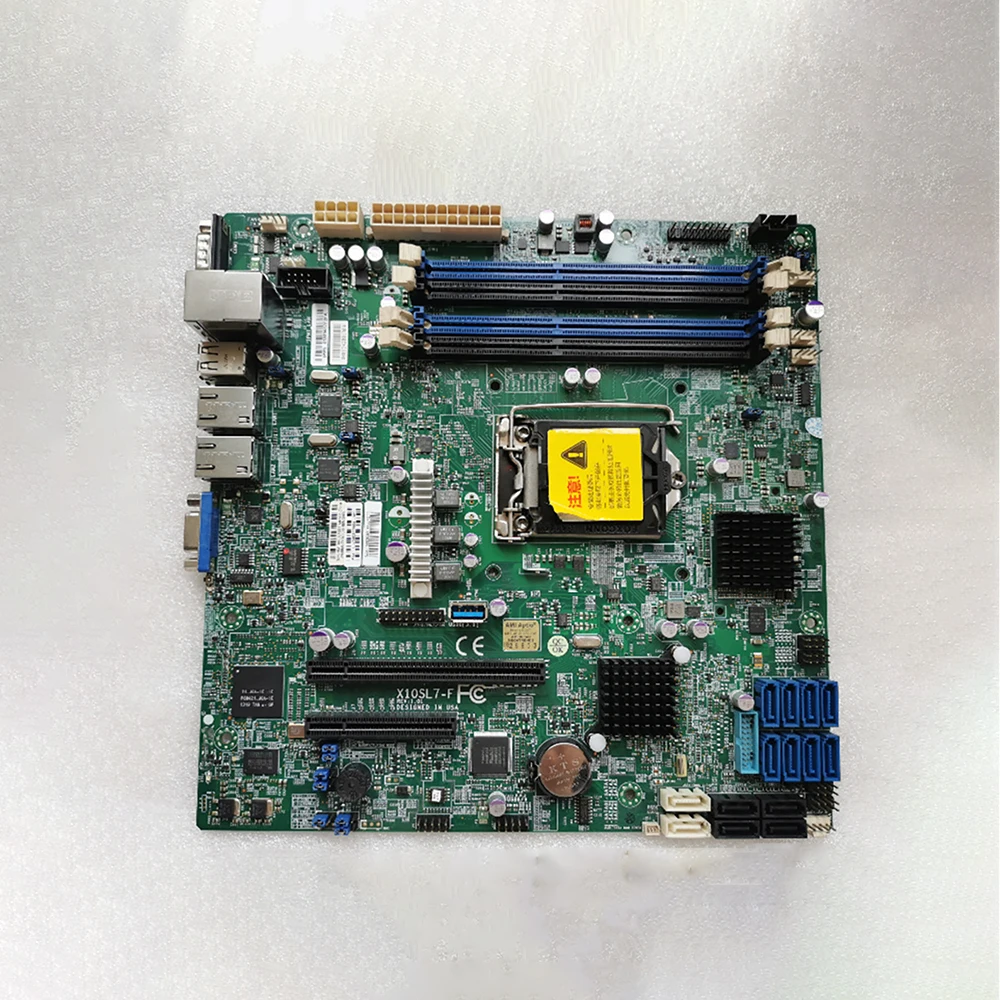 

Одноканальная серверная материнская плата со стабильной производительностью, разъем 1150 Pin, поддержка основных процессоров E3-1200 V3 V4 X10SL7-F