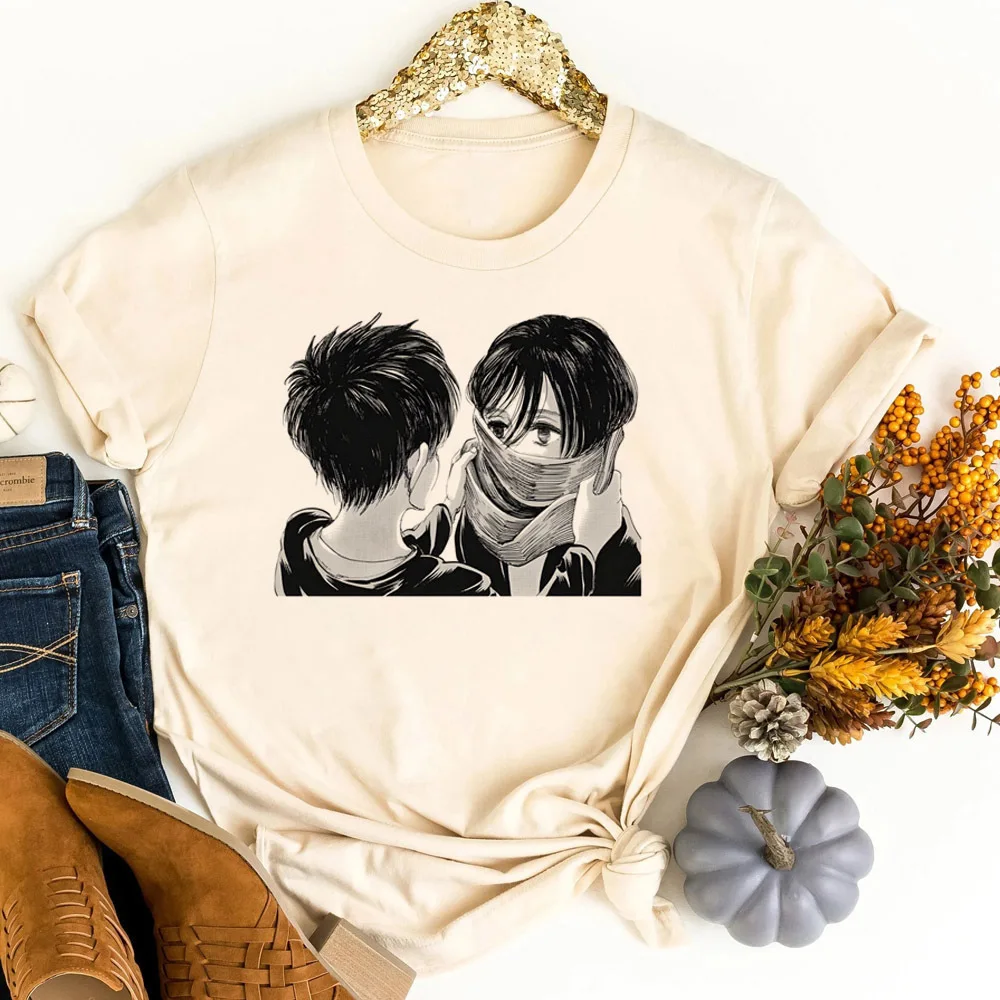 Attack on Titan tshirt teen emo kawaii aesthetic korean fashion y2k top tees goth jojifuku Retro gyaru clearance sales