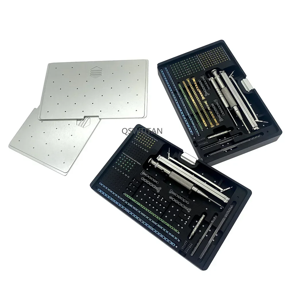 ALPS Mini Titanium Locking Plate System Kit 1.1mm & 1.6mm Veterinary Pet Orthopedic Instruments with Drill Bits Drill Guides