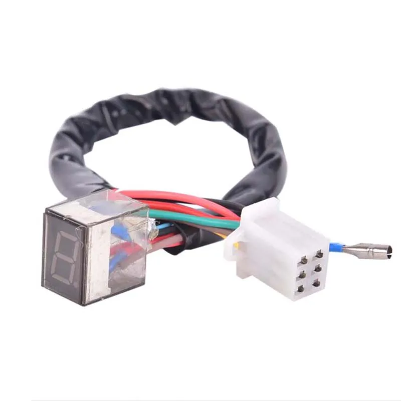 1 PC NEW Universal 5 gears Motorcycle LED Digital Gear Indicator Motorcycle Display Shift Lever Sensor