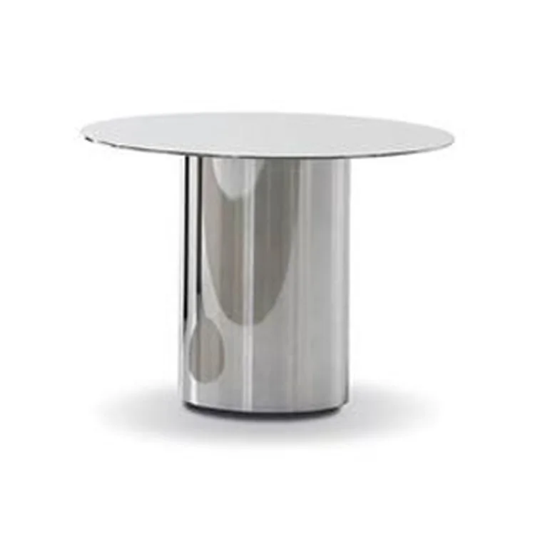 

Italian Minimalist Sofa Side Table Living Room Stainless Steel Metal Mobile Corner Table Creative Small Table