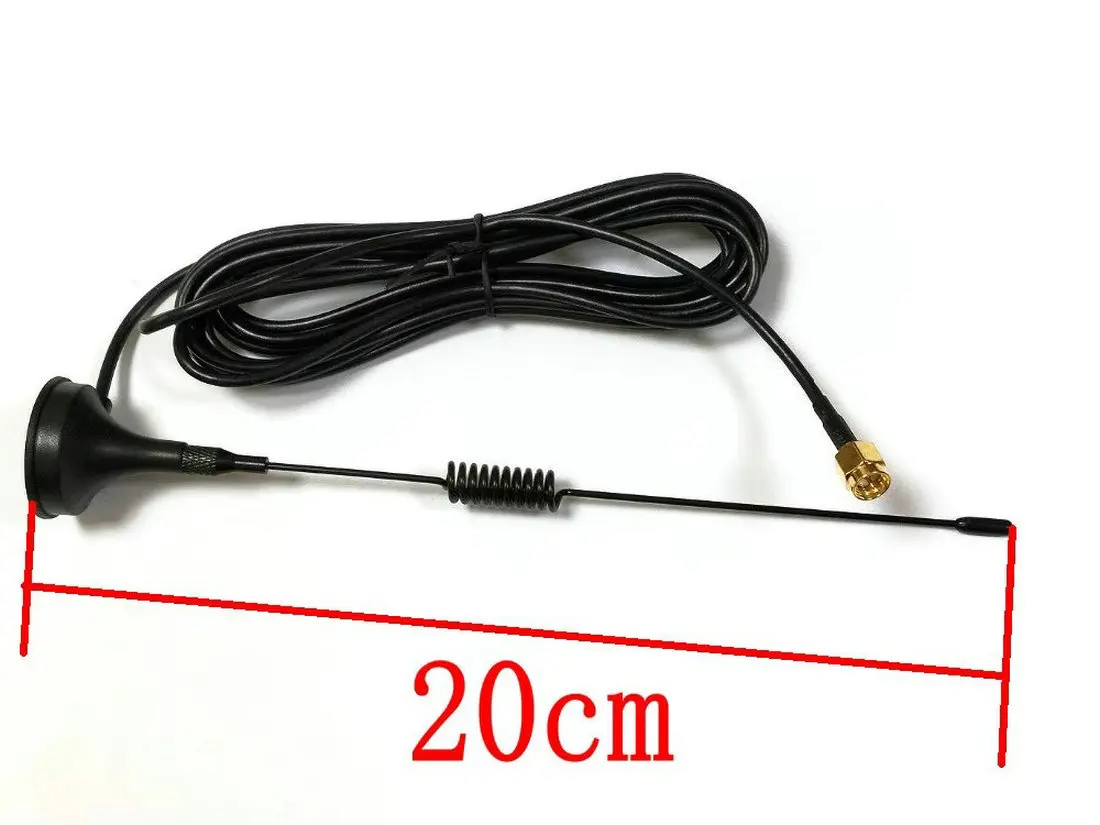 100pcs GSM/GPRS sucker antenna 900M/1800MHz 3G 4G with 3meters cable with SMA male