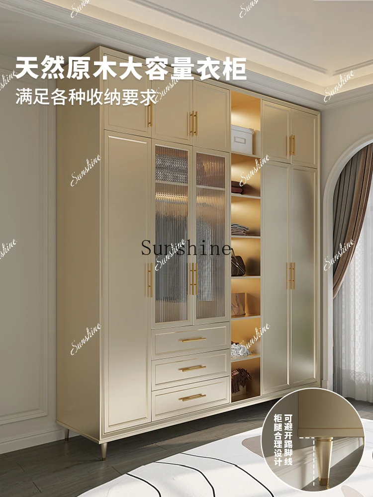 

Bedroom light luxury simple wardrobe home master bedroom locker can be customized FT