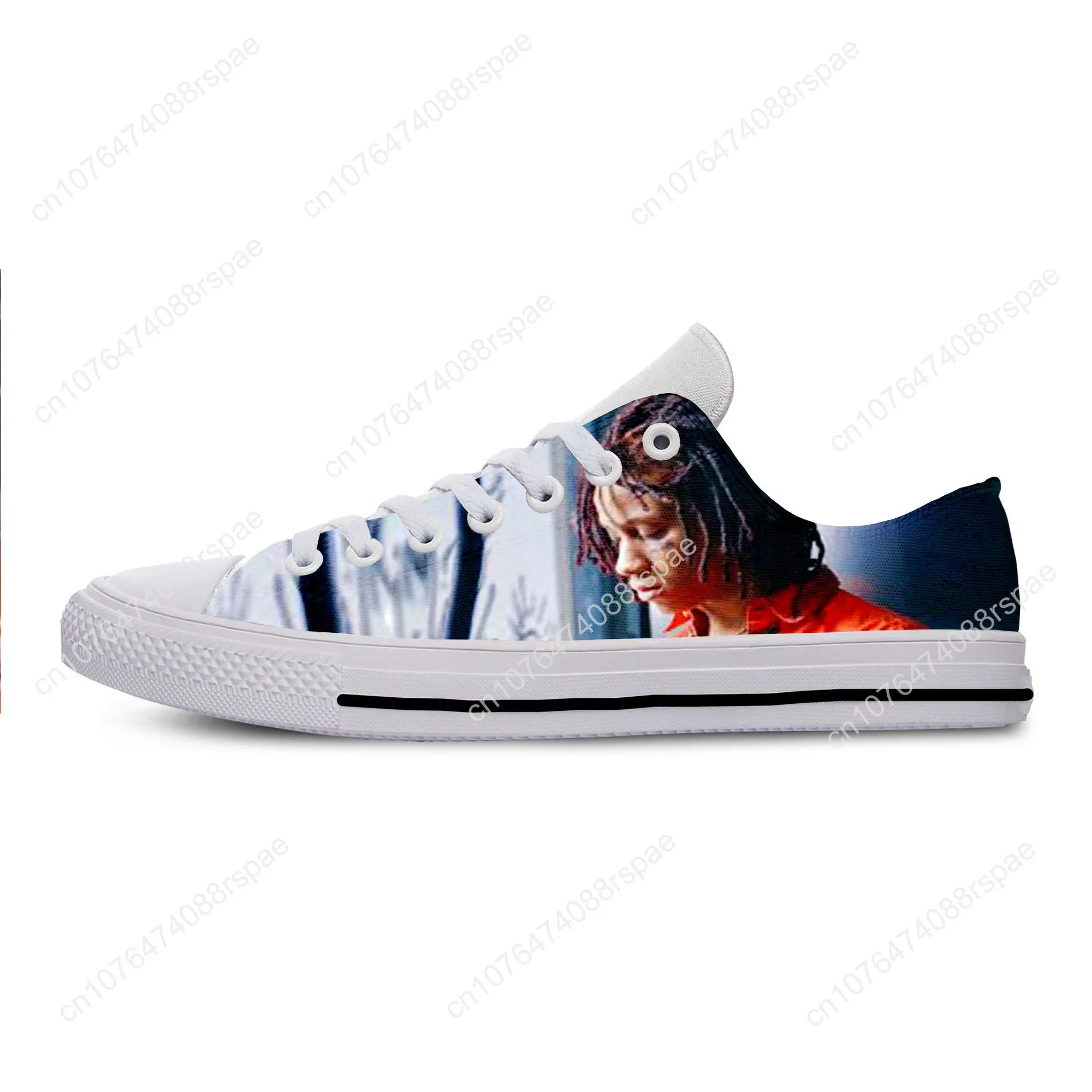 Sepatu Harajuku kasual Handiness Musim Panas pria wanita Hip Hop musik Rap Rock Rapper Trippie Redd sepatu papan atas rendah sejuk