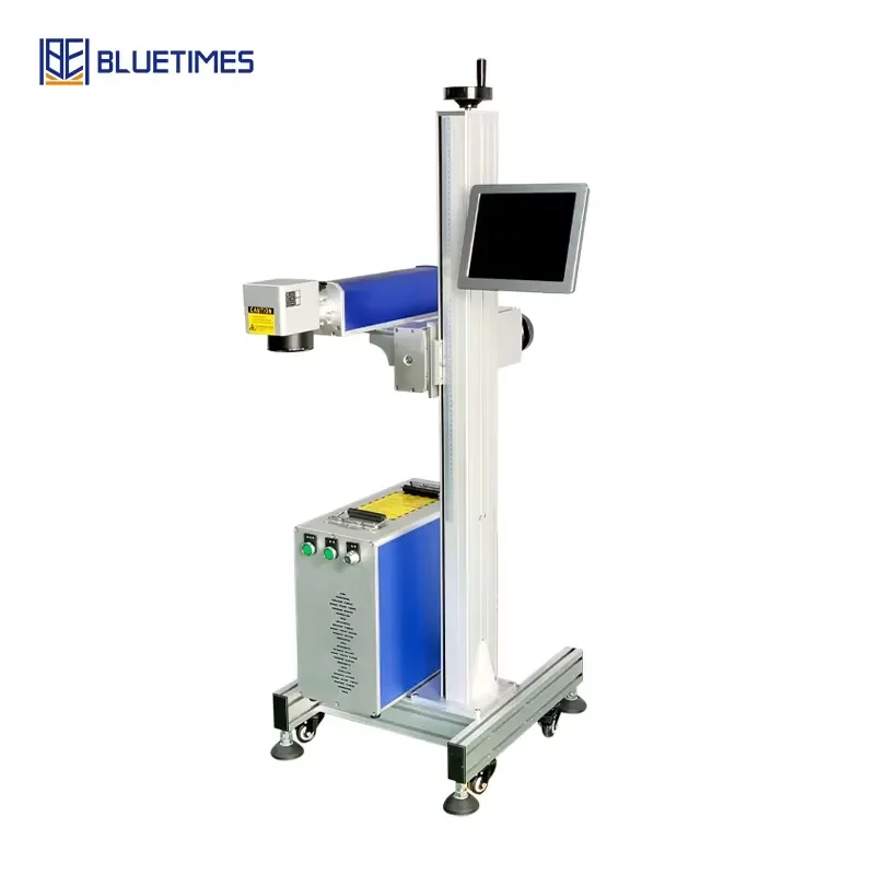20w 30w 50w 100w Desktop Ccd Automatic Visual Positioning Fiber Marking Machine With Conveyor Belt IC Access