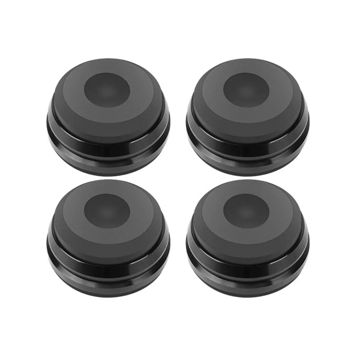 A49T 4PCS HiFi Shock Spikes Aluminium Alloy Silicone Isolation Feet for Audio CD HiFi Amplifier Speaker Turntable Player A