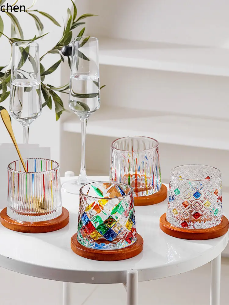 YFY  glass cup housewarming engagement gift creative light luxury high temperature resistant pair cup gift box