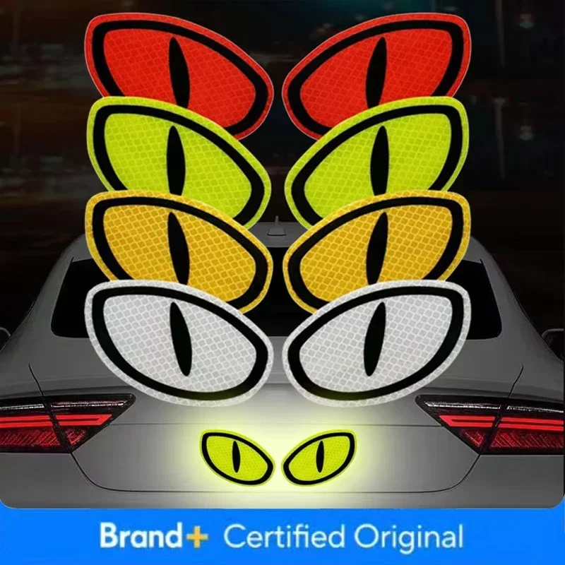 Car Reflector Sticker Night Driving Safety Decal for Auto Truck Motorcycle Trailer Cat Eye Reflective Safety Warning Tape