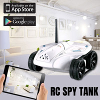 Rc Tank Toys With 0.3mp Hd Camera Intelligent Wifi Fpv 50mins Battery Life Gravity Sensor Wi-fi Rc Tank Car Children's Toys Gift