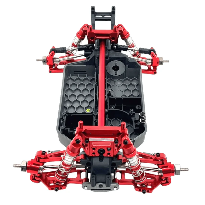 MJX 14207 14208 1/14 RC Car Parts Metal Modification Upgrade Kit Rear Cup Shock Absorber Brackets Front Steering Cup Bearing