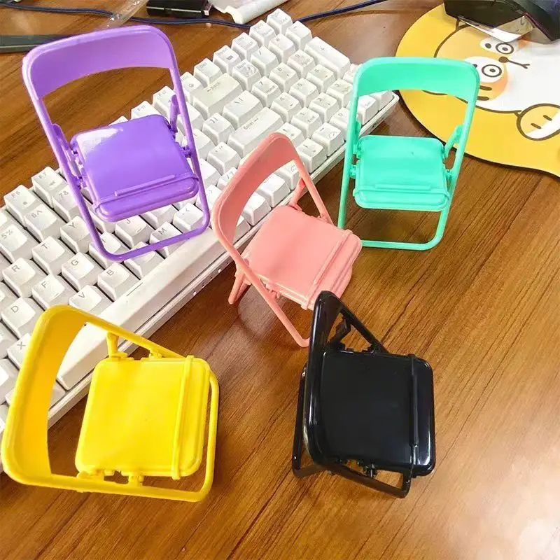 Chair Shape Phone Stand Creative Desktop Organizer Cute Decoration Holder for Coffee Shop Cafe Bar Table Number Display Menu Sta view 3