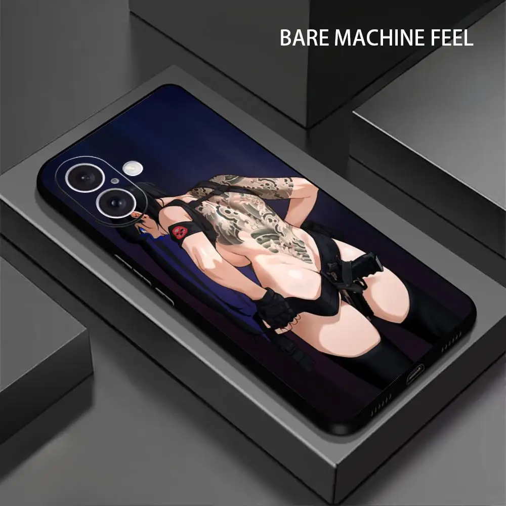 KILL la KILL أنيمي الساخن جراب هاتف آيفون 17 16 15 14 13 12 11 X XR XS 8 Plus Mini Pro Max لينة سوداء غطاء مقاوم للصدمات #3