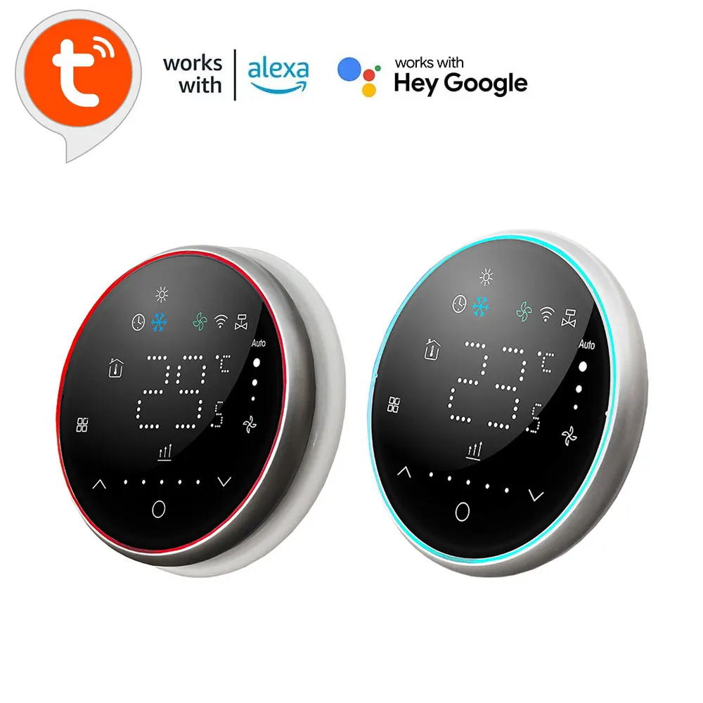 TUYA Smart Wi-Fi Thermostat 7-Day Programmable Upgrade your heating and cooling controls with works with Alexa, Google Assistant