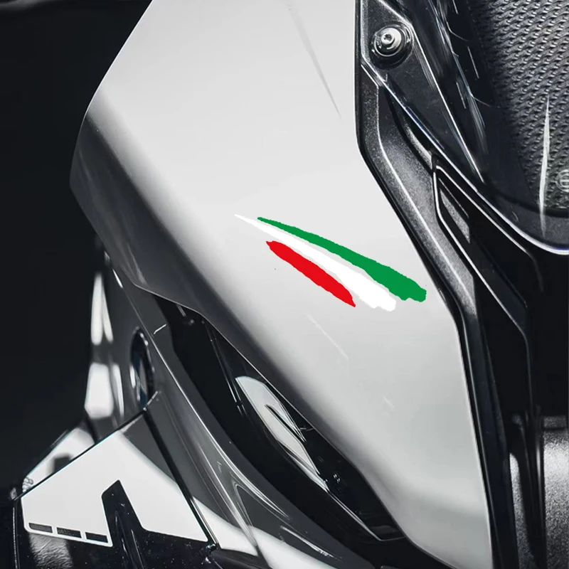 1PC Italy Flag Motorcycle Sticker Vinyl Decal Waterproof for Motorbike Fuel Tank Electric Scooter Car Bicycle Decoration view 2