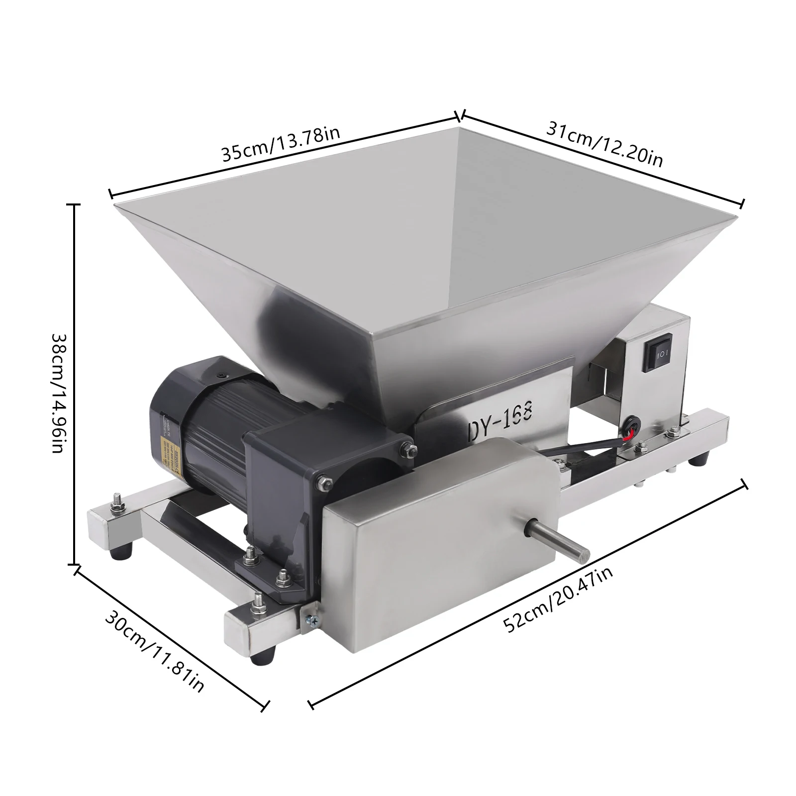 4L/1,06gal 44lbs/h Multifunktions-leistungsstarke Lebensmittelmühle, industrielle elektrische Zerkleinerungsmühle für Pulver, Getreide, Gewürze, Nüsse
