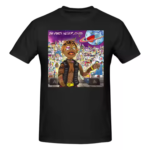 Funny The Party Never Ends Juice Wrld Men's Printed T-Shirt Unisex T shirtSummer