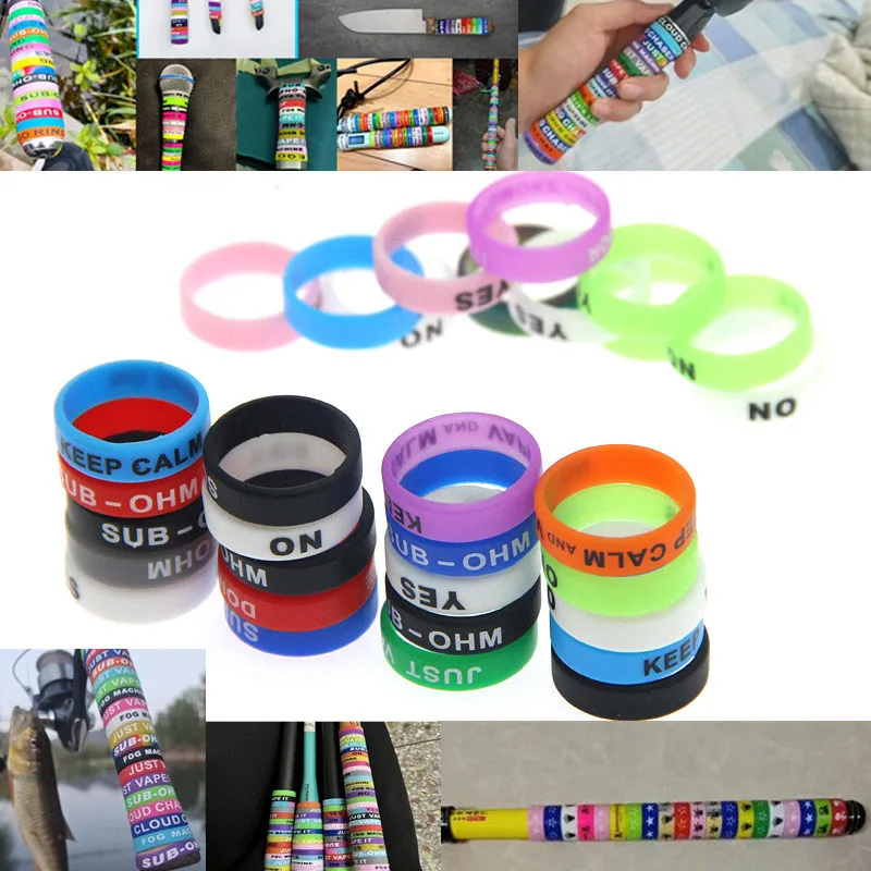 Silicone Rubber Decorative Band For Electric Toothbrush Scraper Kitchen Appliance Handle Dispenser Bottle Personal Care Tools