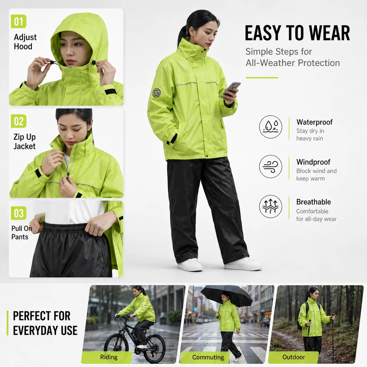 ستار نايت - طقم ملابس واقية من - مراجعة Motorcycle Gear Rain وسعره
