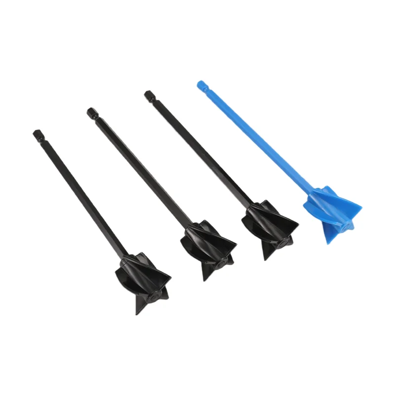 ABKR-4 Pcs 드릴 용 에폭시 믹서 부착 재사용 가능한 페인트 및 에폭시 수지 페인트 유약을 혼합하는 수지 믹서 패들