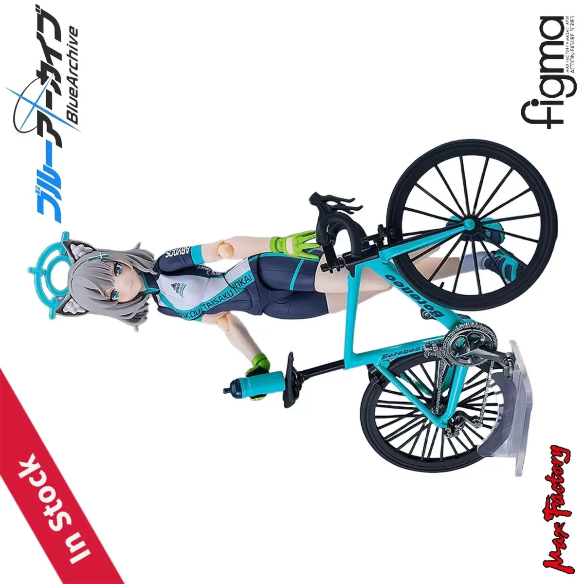 

Оригинальный Max Factory Action/Dolls Figma ( # 644-DX) Синий архив Sunaookami Shiroko Cycling DX Edition Фигурка в подарок