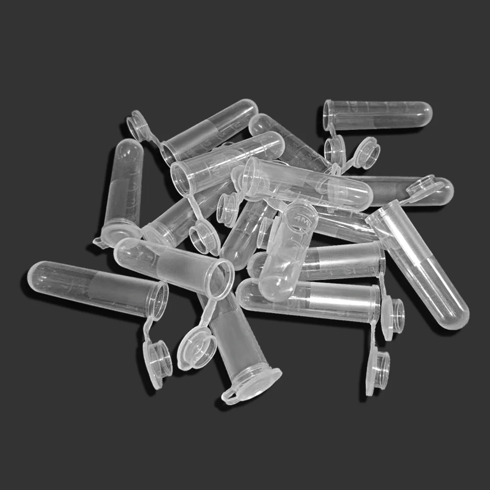 5ML 300PCS Centrifuge Test Tube Clear Plastic Tube Empty Sample Storage Centrifuge Tube Plastic Test Tube EP With Scale