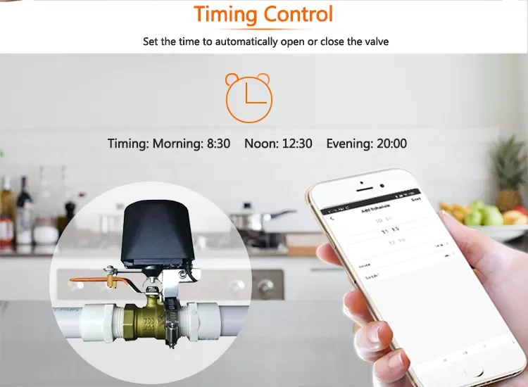 TYSH Tuya WiFi Automatic Gas Water Heater Valve Controller Smart Home Remote Control Manipulator Work With Alexa Google Home