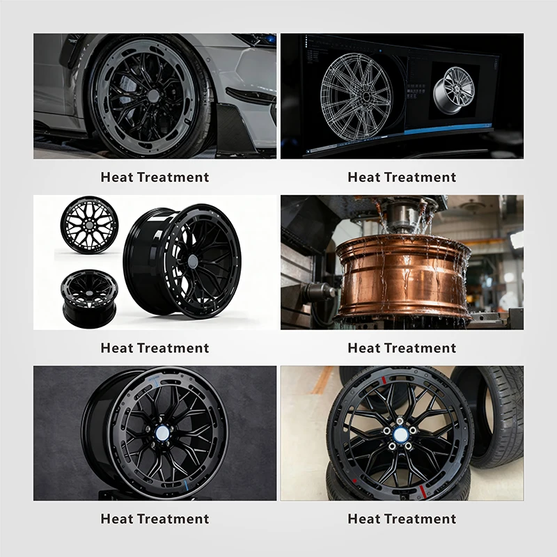 Advanced Polished Forged Aluminum Alloy Five Spoke Wheels Built for Performance Vehicles Lightweight Design Structural Stability