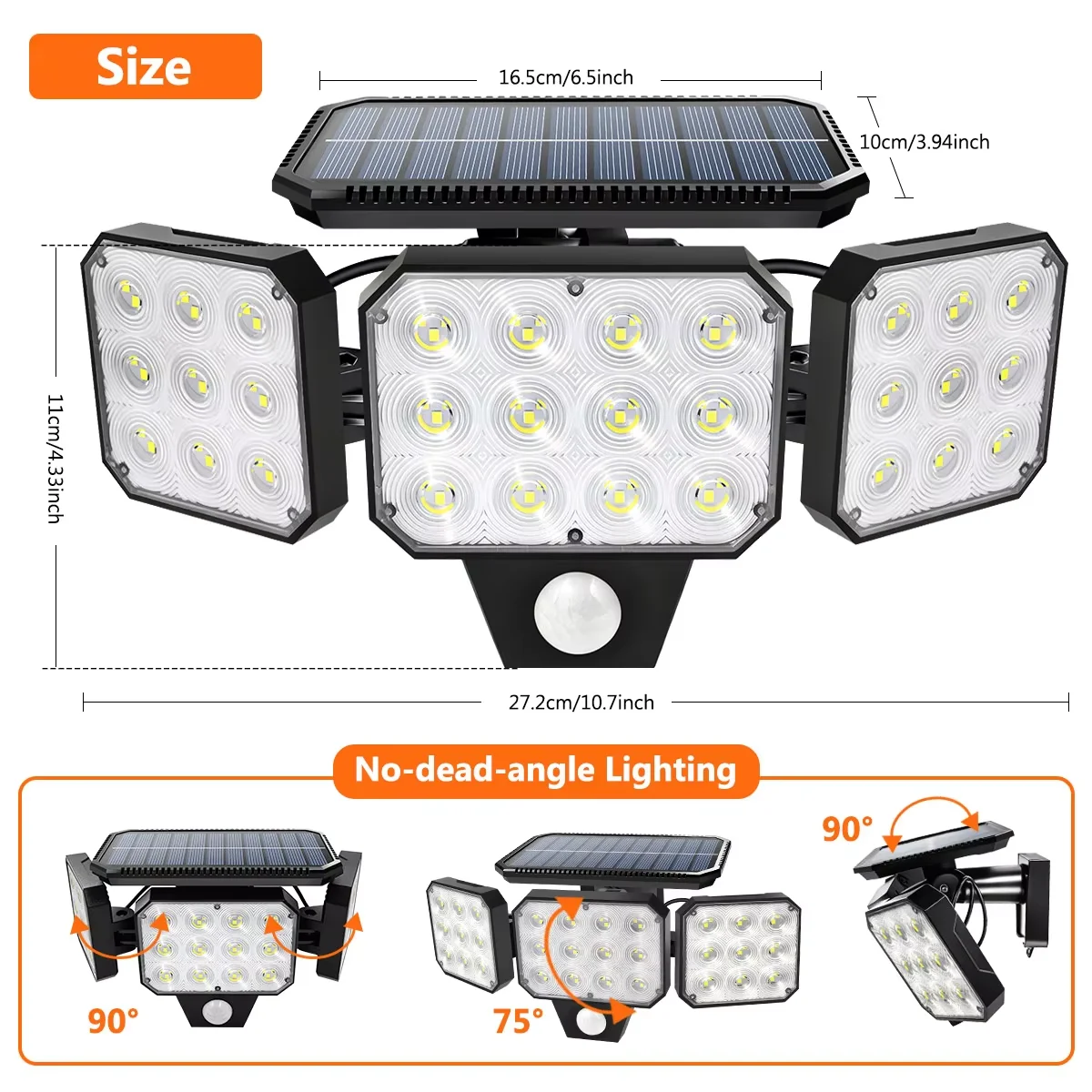 Lampes solaires à détecteur de - Home Security Flood Lights avis et prix