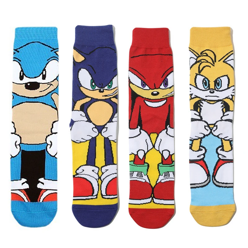 

Cartoon Classic Socks Anime Figure Amy Rose Shadow Knitted Cotton Men's socks Fashion Trend Sports Sock Birthday Gift