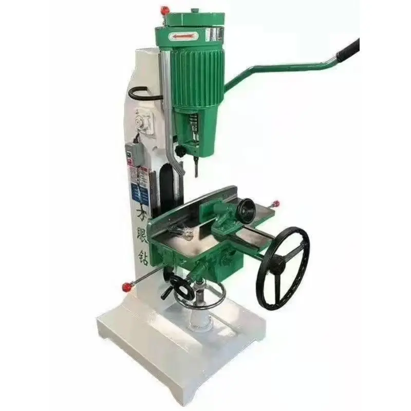Construction Industries Rectangular Square Drilling Solid Wood Square Hole Drill Woodworking Vertical Mortising Machine