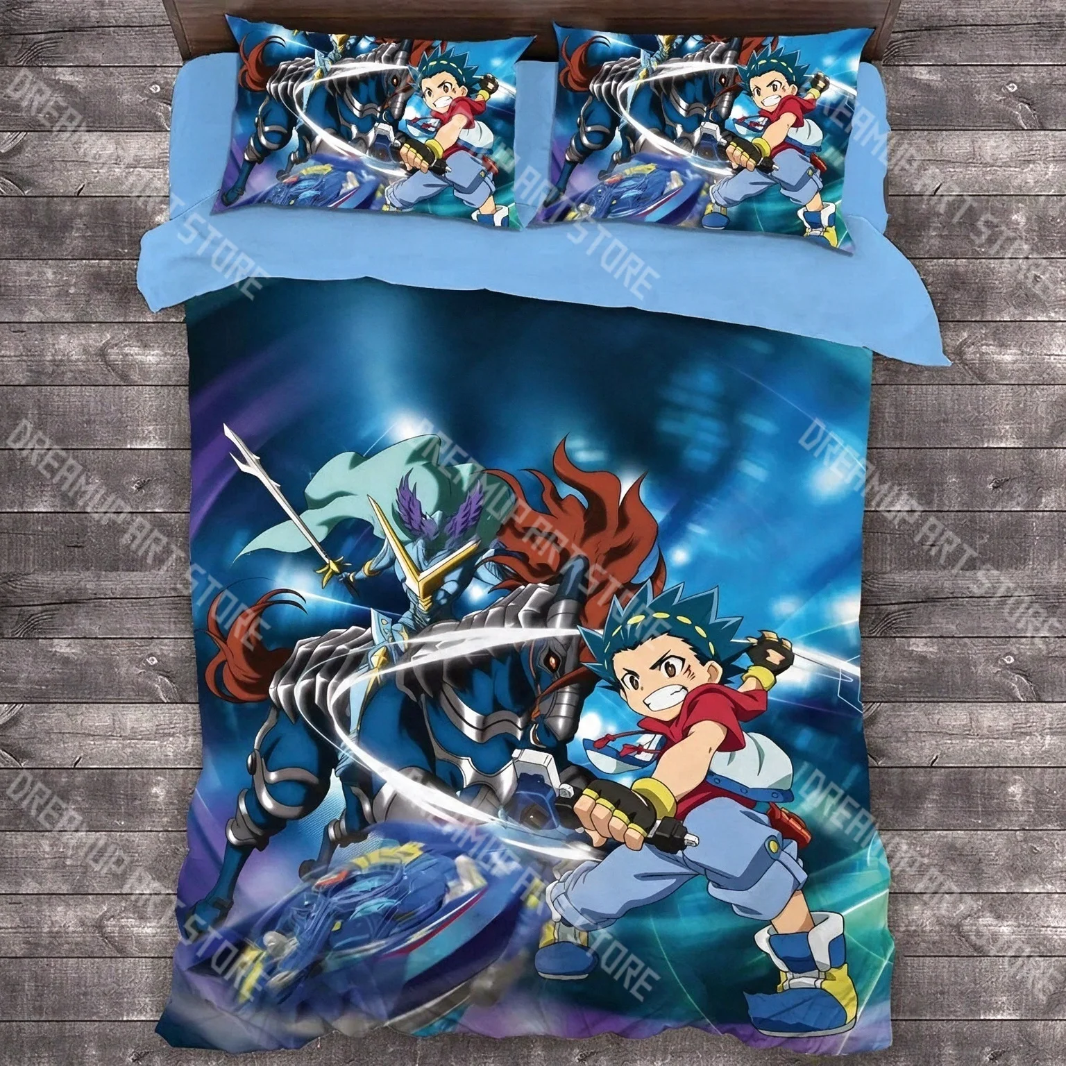 3D Printed B-Beyblade Anime B-Bursts Bedding Set for Boys Girls Duvet Cover Pillowcase Twin Queen King Full Single Double Sizes