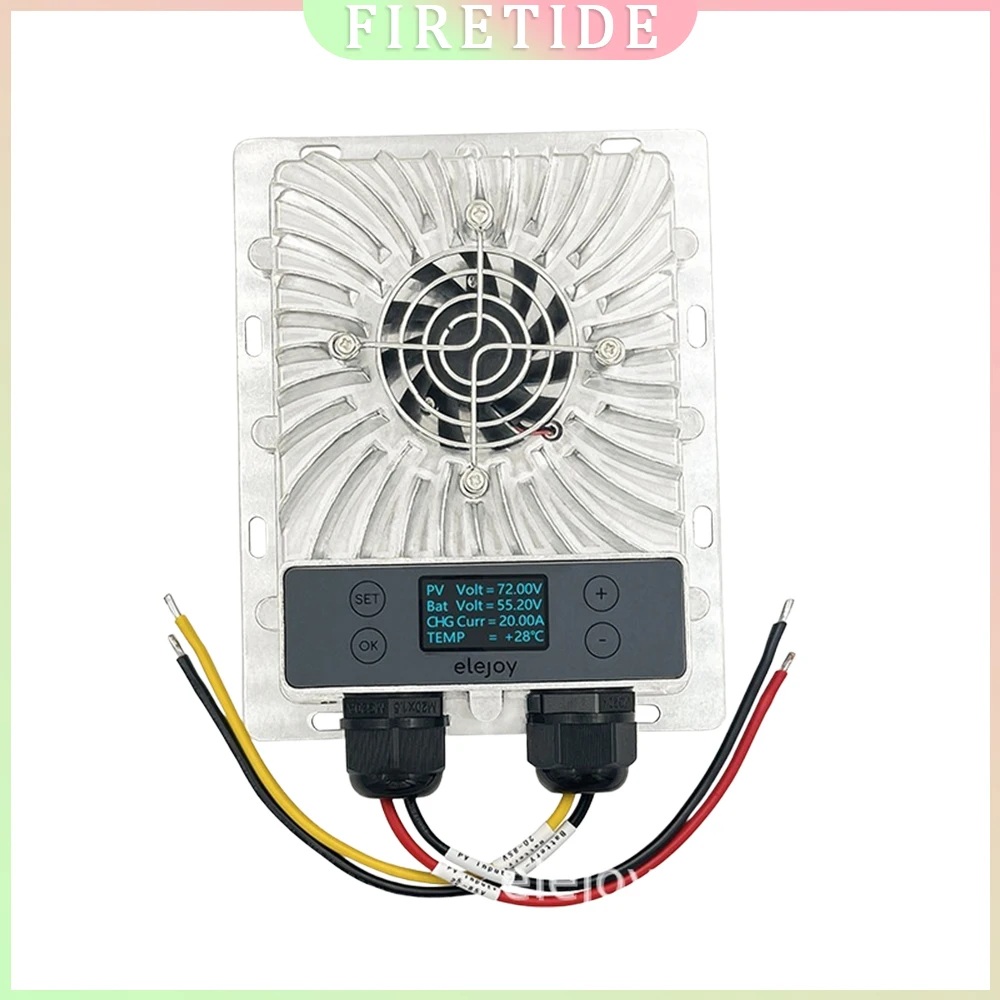 The EMX20A universal photovoltaic charger with a buck-boost MPPT solar charging controller has a power of 1200W
