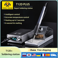 OSS T12-D PLUS Soldering Station 75W Intelligent LED Digital Display Anti-Static Thermostat Heating Repair Welding Tool