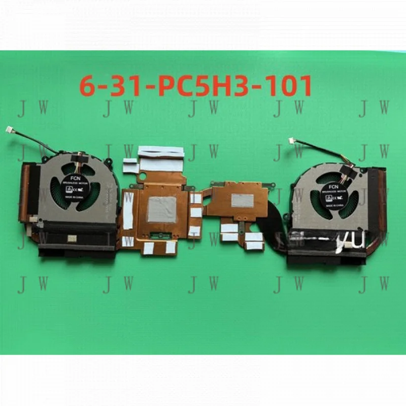 

DDW Original for CLEVO PC50HP PC5H3-101 FMKL FMKK CPU+GPU COOLING FAN HEATSINK