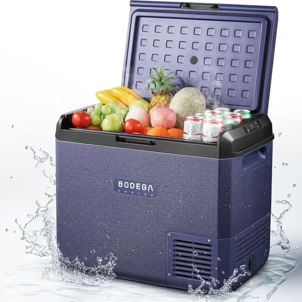 

12v Car Refrigerator, 63QT(60L) IPX4 Waterproof Electric Cooler, APP Control Car Fridge