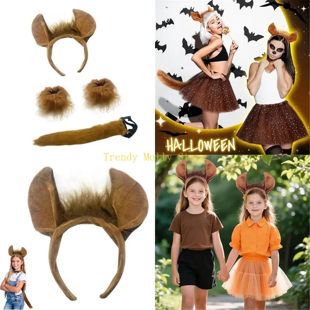 

N5KB 3 шт. уникальный реквизит для костюма лошади мягкая полиэфирная ткань для сценических выступлений