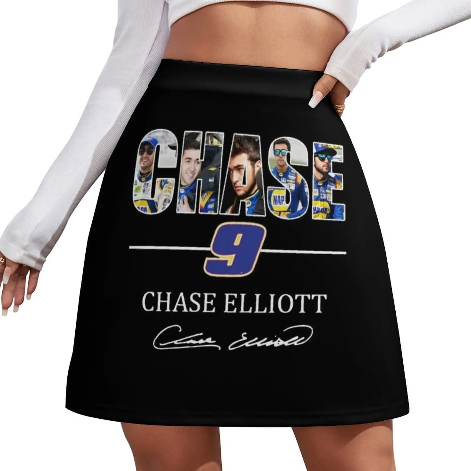 

Chase 9 Chase Elliott Signature Gifts For Fans, For Men and Women, Gift Christmas Day Mini Skirt kawaii skirt Mini Skirt