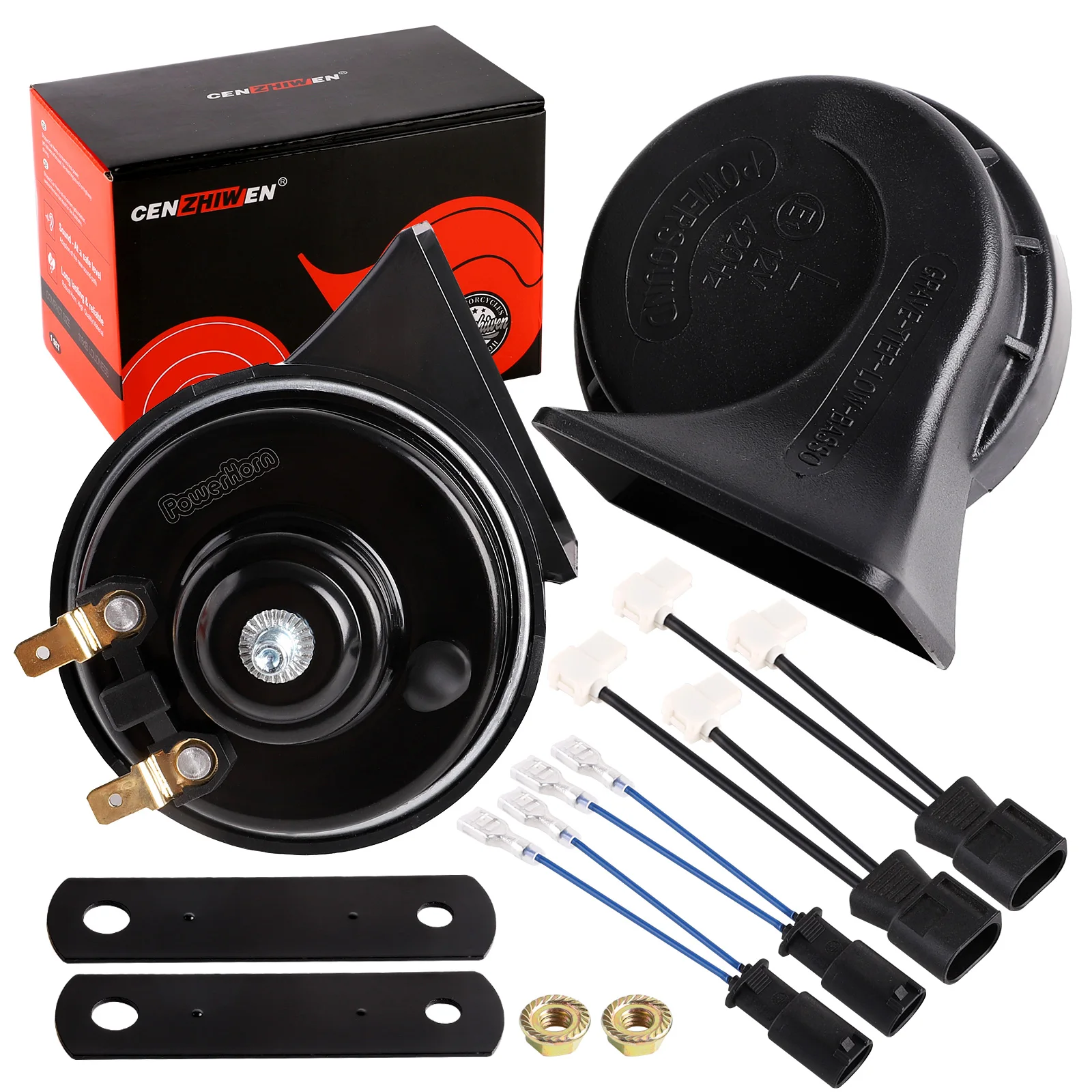 

120dB Snail Horn Waterproof Horn Electric Loud Horn 12V Replacement for BMW 3 5 7 M Z X5 X3 X4 X7 Minin