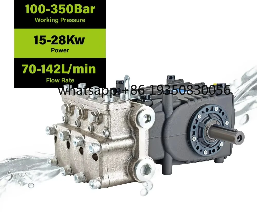 2026-LICHIMA Cold Water Cleaning Machine High Pressure 100Bar 200Bar 2900Psi Electric Triplex Plunger Pump