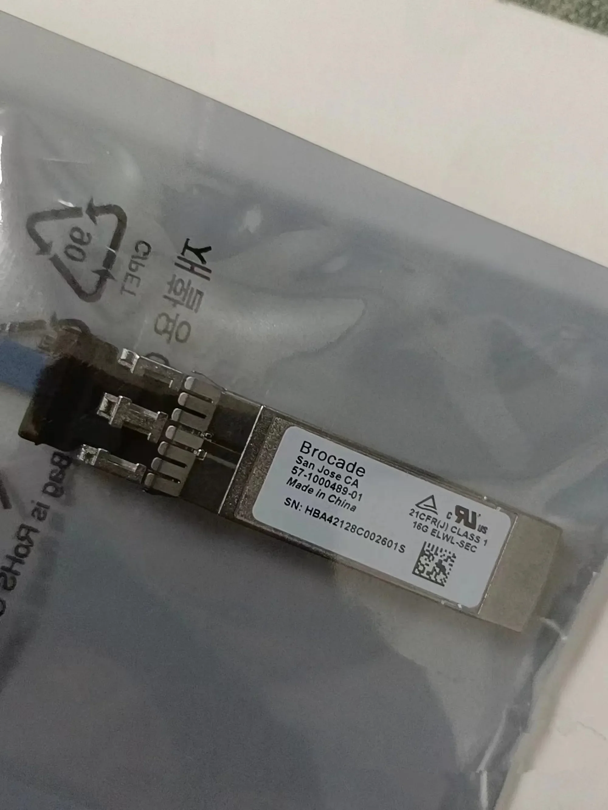 

57- 1000489 -01 Парчовый трансивер 16G SFP/16 ГБ 25 км Волоконно-оптический модуль SFP Одномодовый/Brocade SFP-модуль Волоконно-оптический 16 ГБ