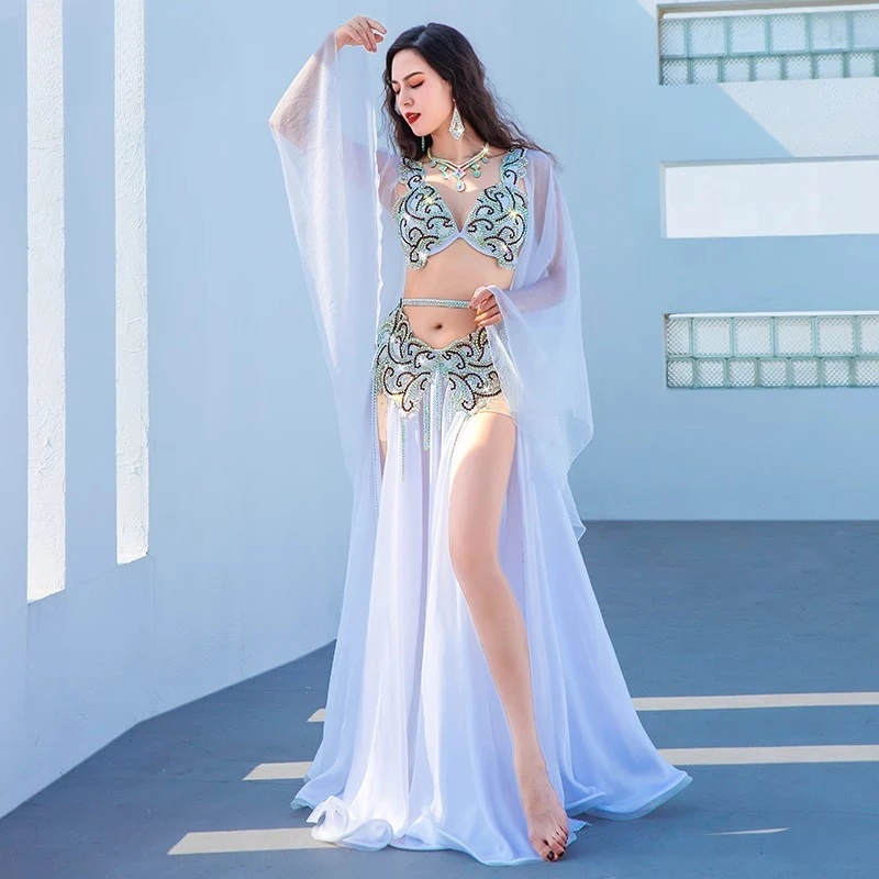ที่กําหนดเอง Belly Dance เครื่องแต่งกาย 2025 ใหม่เครื่องแต่งกาย Piaoshan Grand Swing กระโปรงการแข่งขันเครื่องแต่งกายชุด