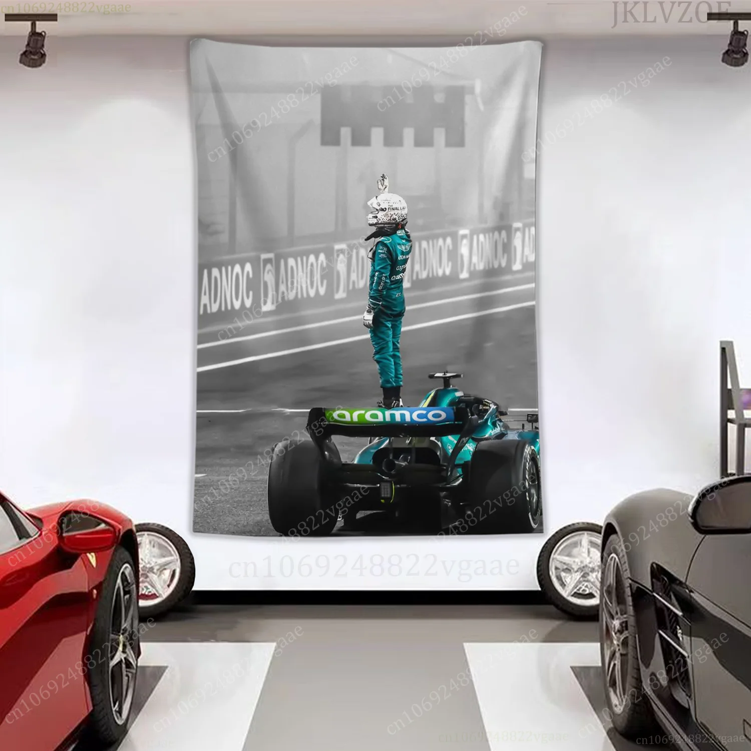 2025 F1 Tapestry Racing Poster Wall Tapestries Bedroom Decoration Aesthetic Tapices Car Flag Martin Aston Wallpaper